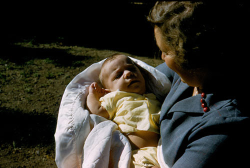 Grandma holding my brother when he was probably about 4 months old.