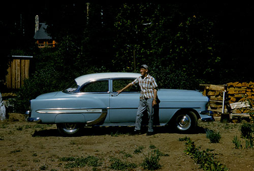 "Uncle Willie" aka Wilhelm Hanni - Grandma's brother.  All of the old cars in these photos are wonderful to see.  I can just imagine car enthusiasts loving these photos.
